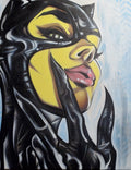 Catwoman Painting on Canvas 16x20